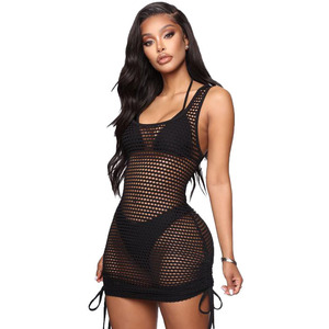 Robe de soirée en maille extensible pour femmes Z95671B, tenue sexy européenne et américaine, tendance, pour boîtes de nuit, nouvelle collection <span class=keywords><strong>été</strong></span> <span class=keywords><strong>2021</strong></span> - Product Image 3