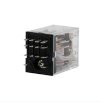 Relais intermédiaire HH54P MY4NJ Micro petit relais électromagnétique AC/DC 12V 24V AC110V 220V 380V avec Base de prise 14 broches PYF14A