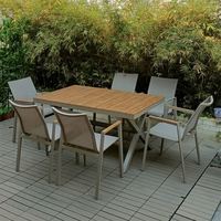 Ensemble de salle à manger de patio Offre Spéciale ensemble de meubles de patio meubles en teck meubles de patio extérieur en teck ensemble de salle à manger de jardin extérieur en teck