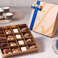 Boîte à chocolat rigide de luxe Bestyle avec logo personnalisé, emballage cadeau pour bonbons et noix, boîtes pour l'Aïd, le Ramadan et l'Omra avec plateau à compartiments