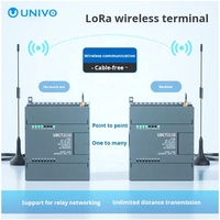 UNIVO 8km RS485 IO LoRa Módulo de Entrada/Salida Inalámbrico de 4 Canales con Interruptor Remoto MQTT para Adquisición y Transmisión de Señales a Distancia