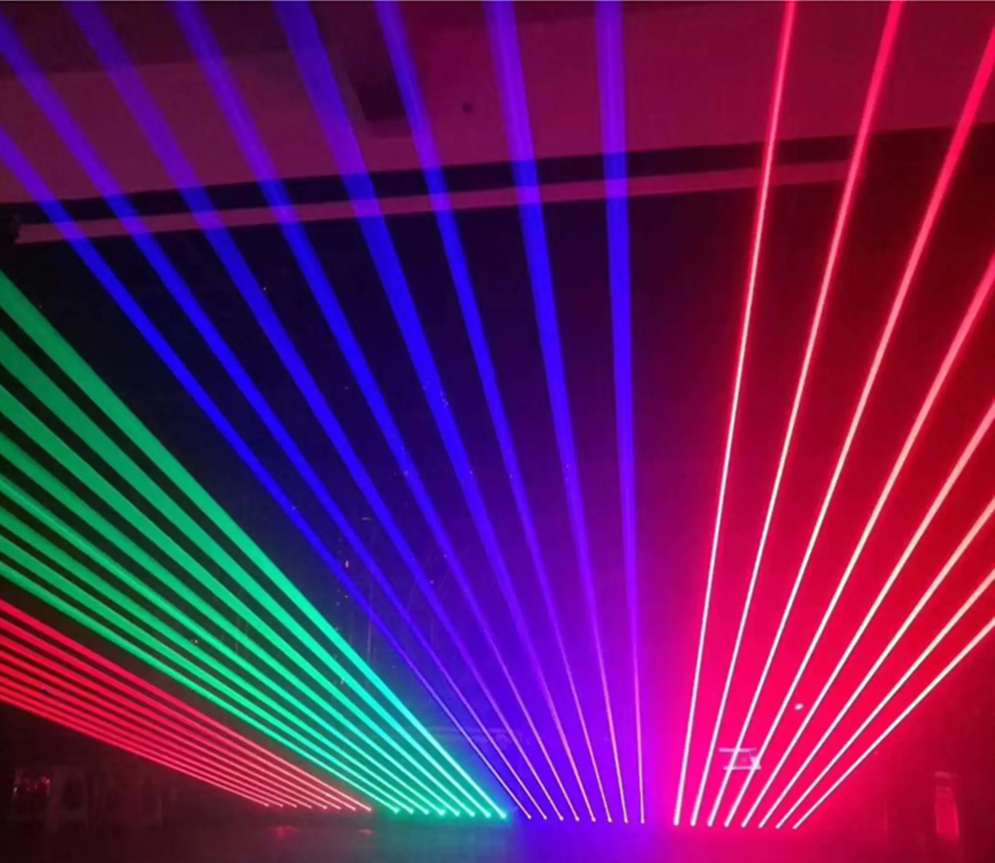 Barra de luz láser de ocho ojos, proyector de rayo láser de 8 ojos, de color rojo, verde, RGB