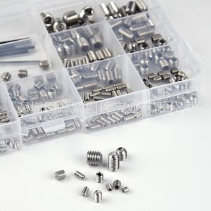 304 Stainless Steel Concave End Set <b>Screws</b> Hex <b>Socket</b> DIN916 Industrial Grade 400pcs Kit - Product Image 1