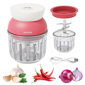 Barato todo en 1 portátil multifunción vidrio Mini molinillo frutas vegetales comida para bebés puré pimienta cebolla eléctrica <span class=keywords><strong>picadora</strong></span> <span class=keywords><strong>de</strong></span> ajo - Product Image 1