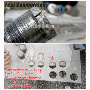 도자기 타일 화강암 대리석을위한 Arix 세그먼트와 하이 퀄리티 내구성 110mm 진공 납땜 M14 매트릭스 다이아몬드 코어 드릴 비트 - Product Image 6