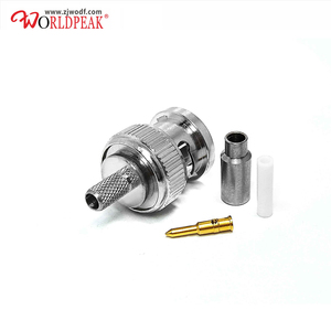 Nhà máy cung cấp RF đồng trục 75Ohm BNC RF nối nam cắm uốn bt3002 st212 cáp đồng trục rg316 RG174 Coax nối - Product Image 4