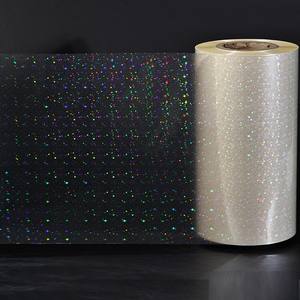 सिल्वर ए 4 लेजर होलोग्राफिक फिल्म स्पष्ट और पारदर्शी pvc कोल्ड लैमिनेटिंग लैमिनेशन कस्टम लोगो मुद्रित पालतू खिंचाव फिल्म - Product Image 5