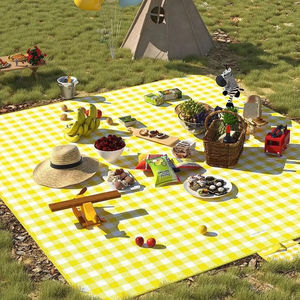 Wholesale <b>Outdoor</b> Camping Floor <b>Mat</b> Sleeping Pad Ultrasonic Picnic Thickened Waterproof Beach Blanket Tent Grassland - Product Image 2