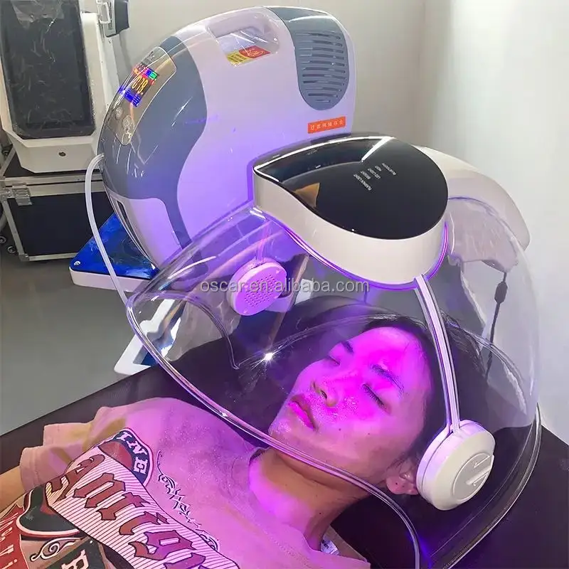 Best-Seller Led Dome Facial Mask O2toderm Oxygen Therapy Machine Beauty Facial Spa Use