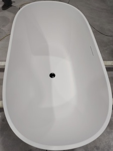 Baignoire ovale autoportante en acrylique CEMSINK pour intérieur – Baignoire pratique pour appartement et villa - Product Image 3