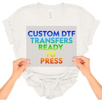 Autocollants de transfert thermique de haute qualité, impression de transfert, design de marque, transferts personnalisés, autocollants DTF pour t-shirts