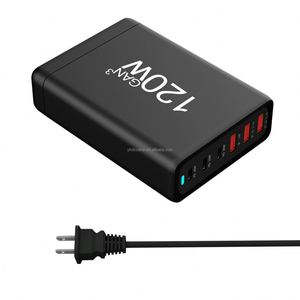 Premium Quality 120W Desktop PD Multi-Port Charger Fast 3USB+3USB-C Multi USB Wall Charger New Desktop Charger - Product Image 2