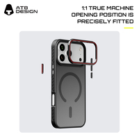Coque de téléphone magnétique ATB personnalisée en TPU givré pour iPhone 17 Pro Max 16 15-11-Coque de téléphone portable à chargement sans fil antichoc