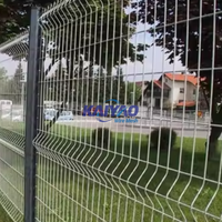 Panel de Malla Metálica 3D Industrial, Cerca de Alambre de Hierro Soldado Anti-Escalada para Seguridad de Almacenes