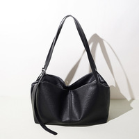 Minimalistische Echtleder-Damentasche mit Großer Kapazität, Schultertasche aus Rindsleder, 2026 Neue Urbane Pendler-Arbeitstasche mit Reißverschluss