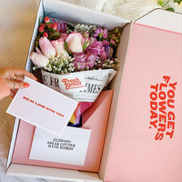Boîte en carton personnalisée avec logo imprimé pour emballage de bouquets de fleurs pliables de luxe OEM 2025, emballage cadeau pour bijoux