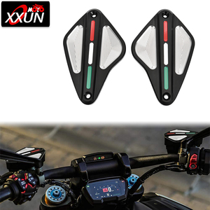 Cubierta de depósito de líquido de embrague de freno delantero para motocicleta, accesorios para <span class=keywords><strong>Ducati</strong></span> <span class=keywords><strong>Diavel</strong></span> 1260 <span class=keywords><strong>S</strong></span> AMG Carbon Cromo Strada <span class=keywords><strong>Xdiavel</strong></span>, XXUN - Product Image 1