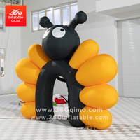 Arche publicitaire géante gonflable 360° en forme d'abeille de 4 m, design personnalisé, pour Noël, étanche, en matériau durable, avec ventilateur intégré