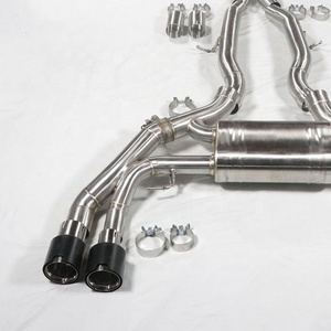 ท่อไอเสียสแตนเลส 304 สำหรับ BMW F97 F98 X3M X4M 3.0T แบบ Single Midpipe Valvetronic Exhaust Muffler - Product Image 6