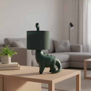 <span class=keywords><strong>Lampada</strong></span> da Tavolo a Forma di Dinosauro Giocosa e Fantasiosa, Luce Notturna Creativa in Resina Verde Foresta a Forma di Brachiosauro per la Cameretta dei Bambini - Product Image 3