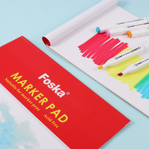 Foska đánh dấu giấy Pad 24 tờ A3 A4 sơn màu giấy hai mặt Chống chảy máu 67lb/100gsm vẽ giấy cho phác thảo - Product Image 6