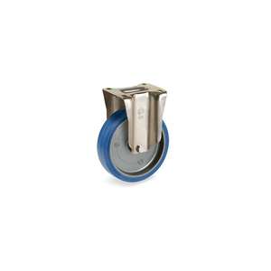 Ruedas de goma elástica TELLURE ROTA - 736403 Sigma, Centro de poliamida 6, soporte fijo tipo P-ancho de rueda 40mm, Ø 125 mm (Cant. 6 - Product Image 1