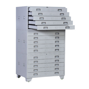 Metal A0 A1 Size Paper Storage Plan Drawing Filing Cabinet Flat Map Steel File Cabinet