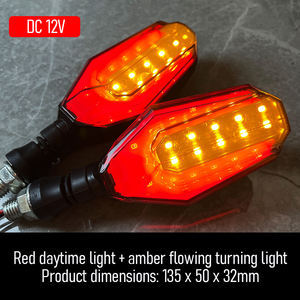Universal motocicleta 12V LED intermitente luz ámbar iluminación giro sistema de iluminación para motocicletas modificadas - Product Image 2