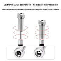 Pompe à vélo mini portable ENLEE en alliage d'aluminium, universelle Presta Schrader pour vélos de route et VTT