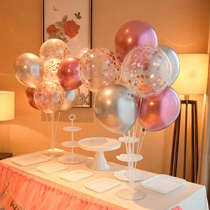 Wholesale Birthday Party Decoration Balloons Accessories <b>Clear</b> Plastic Balloon <b>Table</b> Stand Floating With Cups - Product Image 4