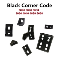 2020 2028 3030 3060 4040 4080 6060 20/30/40/45/60 Profil en aluminium Connecteur CNC Routeur Support D'angle En Aluminium