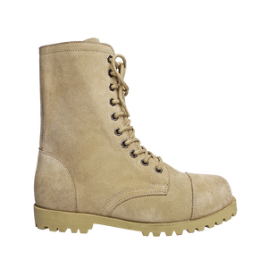 Botas Desérticas Beige HBT08 Resistentes al Aceite para Hombre, Zapatos Tácticos de Cuero de Gamuza Caqui para Entrenamiento, Servicio y Campamento en el Desierto - Product Image 2