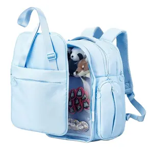 2023 Hot Fashion School Backpack Fanny Pack Leisure Travel Children Backpack Schoolbag With Detachable Sling Pouch