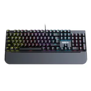 iMICE MK-X90 Mechanical Gaming Keyboards with 104 Keys, RGB backlit and hand rest