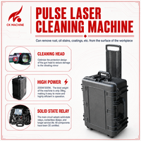 Machine de décapage de rouille au laser à fibre pulsée, équipement de nettoyage laser refroidi par air pour la rénovation de navires, automobiles et moules, norme européenne