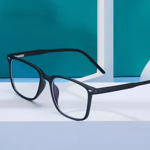 2022 yeni gelenler kare gözlük çerçeveleri mavi ışık engelleyici Tr90 Unisex moda gözlük Anti mavi ışık optik Lens gözlük