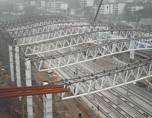 Structure de gymnase préfabriquée en acier pour salle de sport/entrepôt, conception de salle de sport de basketball, gymnase, stade de <span class=keywords><strong>football</strong></span> et de tennis - Product Image 6