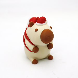Impression 3D transfrontalière d'artisanat de Noël Capibala, d'ornements, de cadeaux, de jouets tendance, de figurines créatives, de jouets animaux - Product Image 4