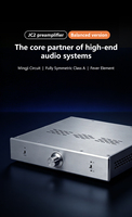 Préamplificateur haute fidélité BRZHIFI JC2 FET, circuit Mark Levinson, audio stéréo domestique, boîtier en aluminium argenté
