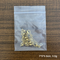 Collar de Cadena de Bolas de Acero Inoxidable de Una Sola Hilera con Cierre Cruzado, Chapado en Oro de 18K, Refinado y Sencillo, que No se Desvanece