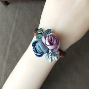 Hongyi – Nouveauté : Bracelet pour femme style Mori, design original, simple, avec fleur en tissu, bijou de main, style coréen et Hanfu ancien - Product Image 4