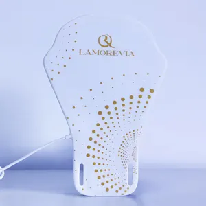 LAMOREVIA Novo design de venda imperdível material de silicone flexível dispositivos de terapia de luz vermelha LED infravermelho LED máscara facial de beleza facial