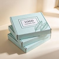 Boîte cadeau personnalisée haut de gamme portable avec impression numérique et gaufrage motif feuille ondulée, production en 72H, boîte d'expédition en carton étanche anti-écrasement