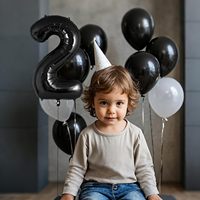Ballons de fête en diverses couleurs très demandés, ballons en feuille de 16 pouces avec chiffres pour anniversaires et fêtes