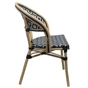 Vente en gros <span class=keywords><strong>discount</strong></span> balcon extérieur café français bistro rotin aluminium chaises en osier chaise de bistro français - Product Image 6