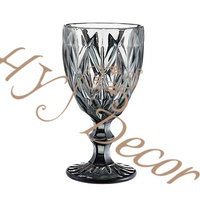 HY 11 OZ Vintage Original Couleur Épais Verres À Vin Gobelet Verrerie Table De Fête De Mariage Tasses En Verre