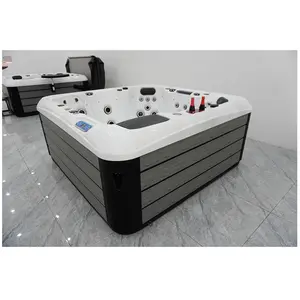2023 new arrival luxurious 6 person hot tub luxurious massage jet whirlpool bathtub with tv