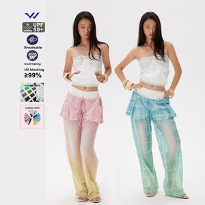 Pantalon de protection solaire UPF50+ à séchage rapide, coupe ample, taille élastique, en polaire rafraîchissante pour l'été - Product Image 1