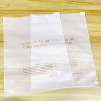 Sac en plastique écologique en EVA givré, sac en plastique personnalisé pour vêtements, fermeture éclair, emballage de t-shirt, dégradable