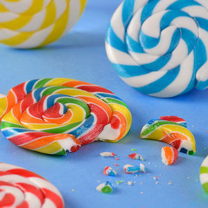 <span class=keywords><strong>Haribo</strong></span> Bonbons 50g Tablet Candy Loly Pop Piruletas giratorias coloridas Tablero ondulado Caramelos Lollypop Candy - Product Image 2